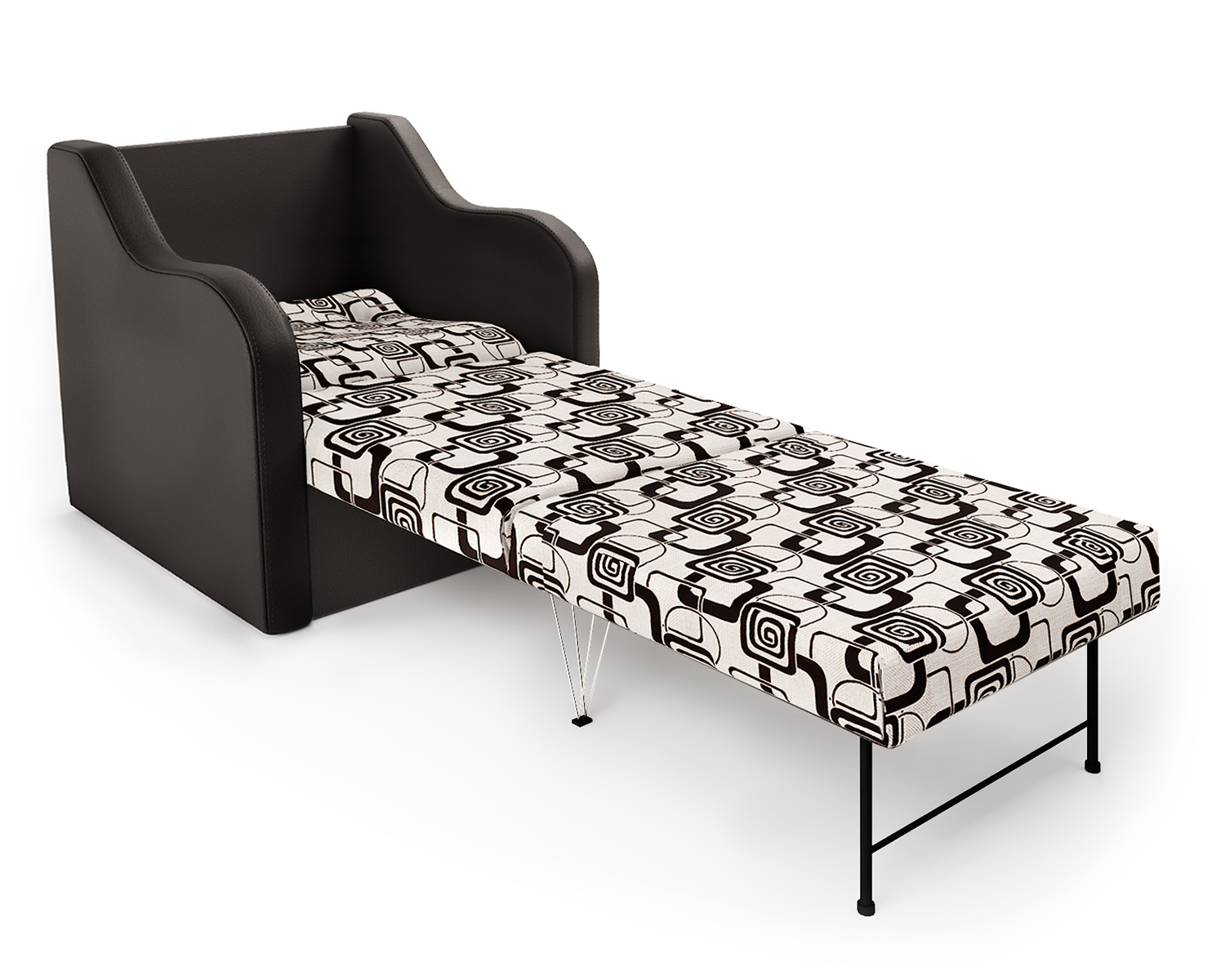 Кресло-кровать Шарм-Дизайн Классика В, шоколад/ромб