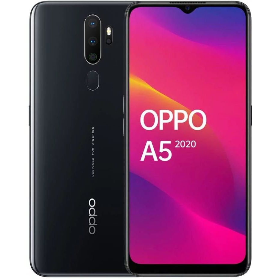 Смартфон Oppo A5 (2020) 3+64Gb Mirror Black (CPH1931), купить в Москве,  цены в интернет-магазинах на Мегамаркет