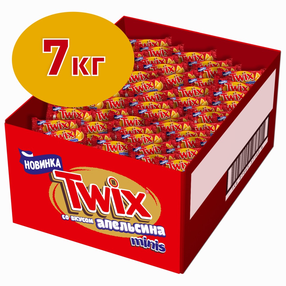 Купить twix minis развесные конфеты апельсин 7кг, цены на Мегамаркет |  Артикул: 600002466680