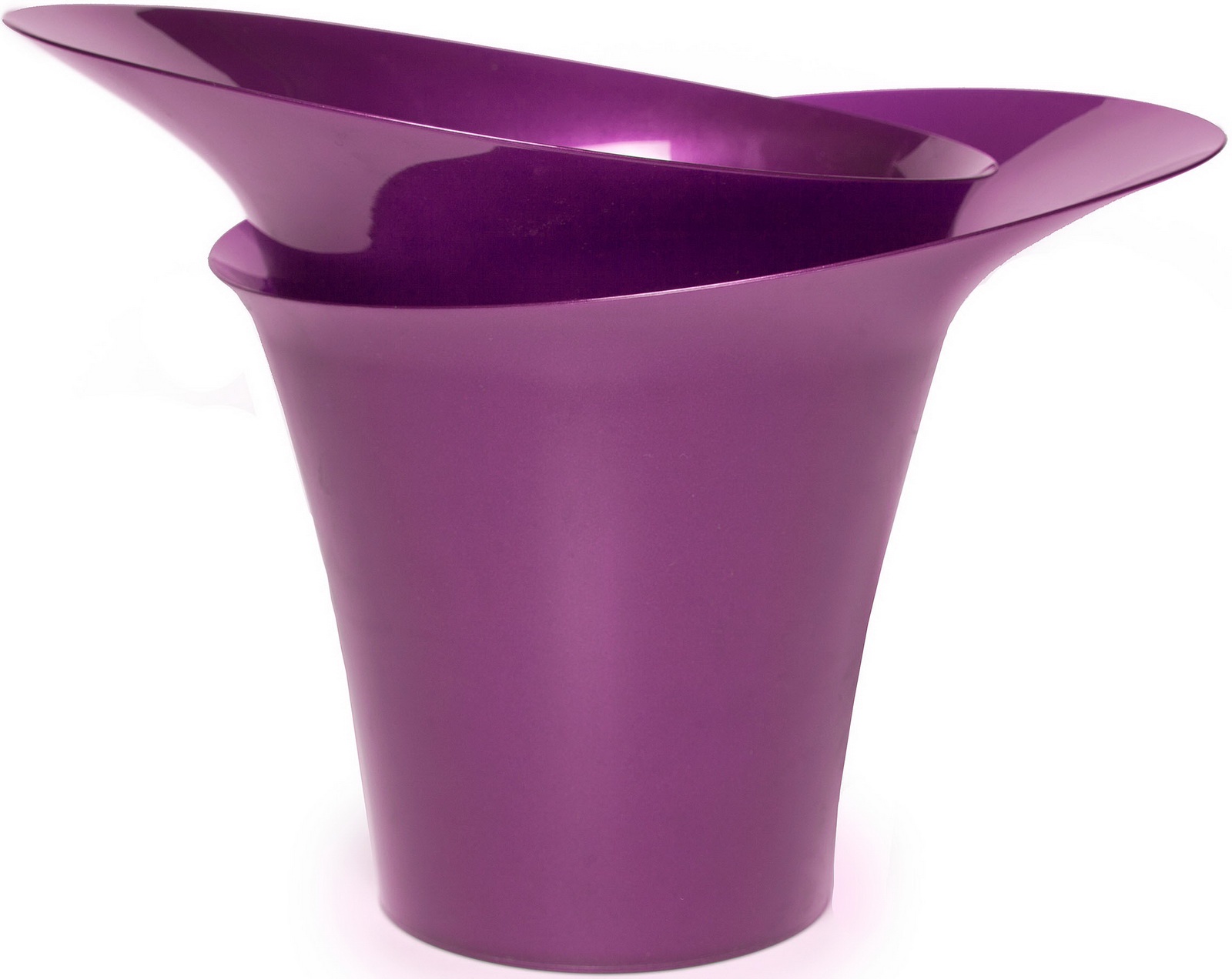 Акиби Горшок для цветов Модерн 2,5 л, фиолетовый перламутр