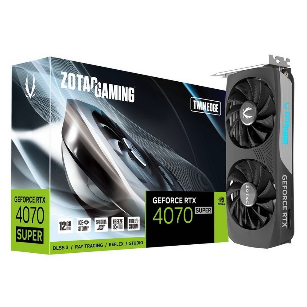 Видеокарта Zotac RTX4070 SUPER TWIN EDGE 12GB, купить в Москве, цены в интернет-магазинах на Мегамаркет