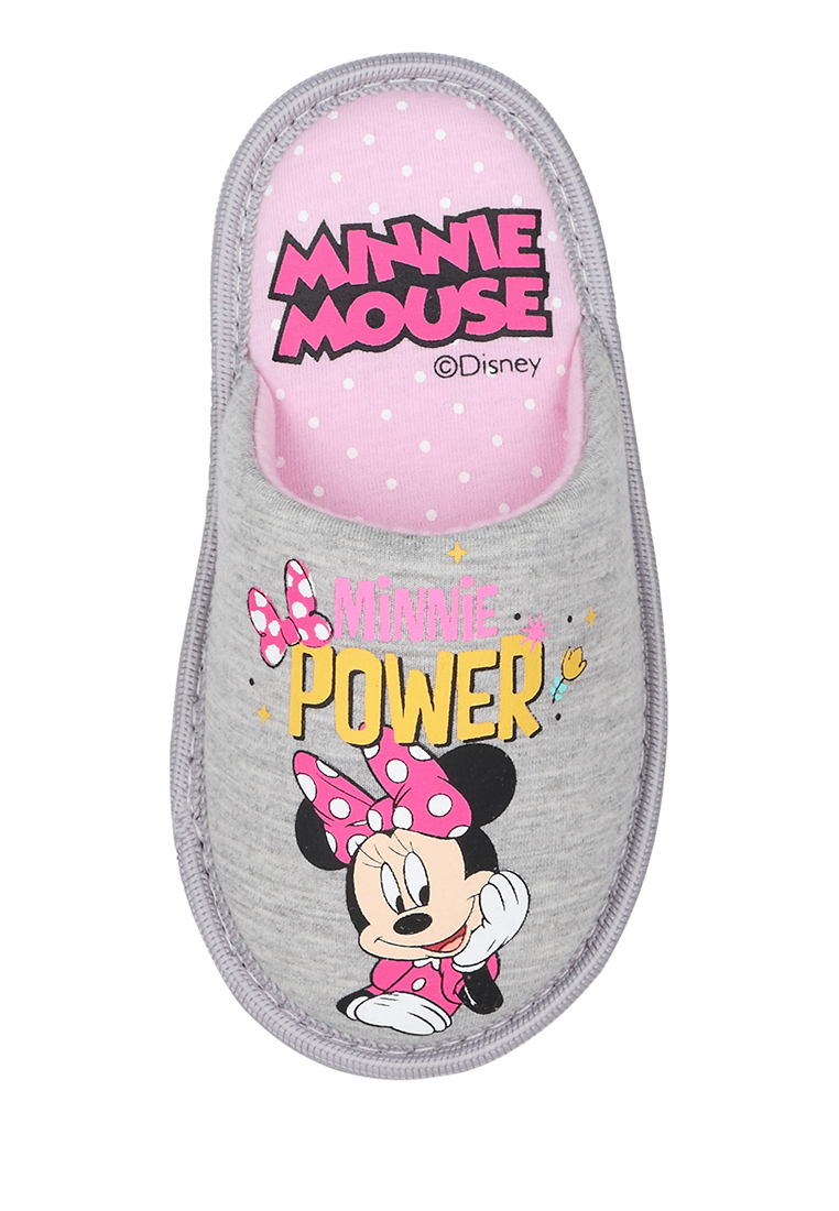 Тапочки детские Minnie Mouse, цв. серый р.30