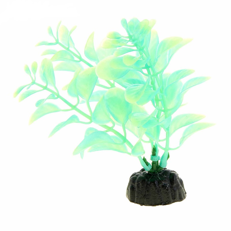 Искусственное растение для аквариума Barbus Людвигия светящееся в темноте Plant 057 10 см