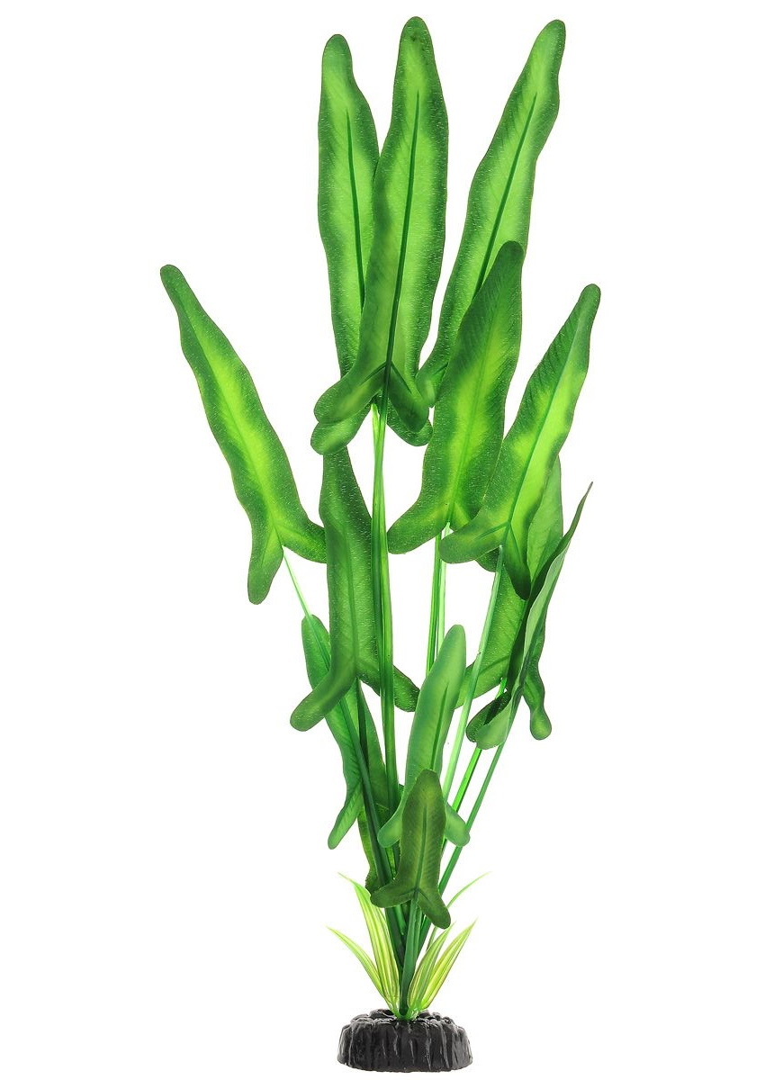 Искусственное растение для аквариума Barbus Анубиас Хастифолия Plant 035 50 см, шелк