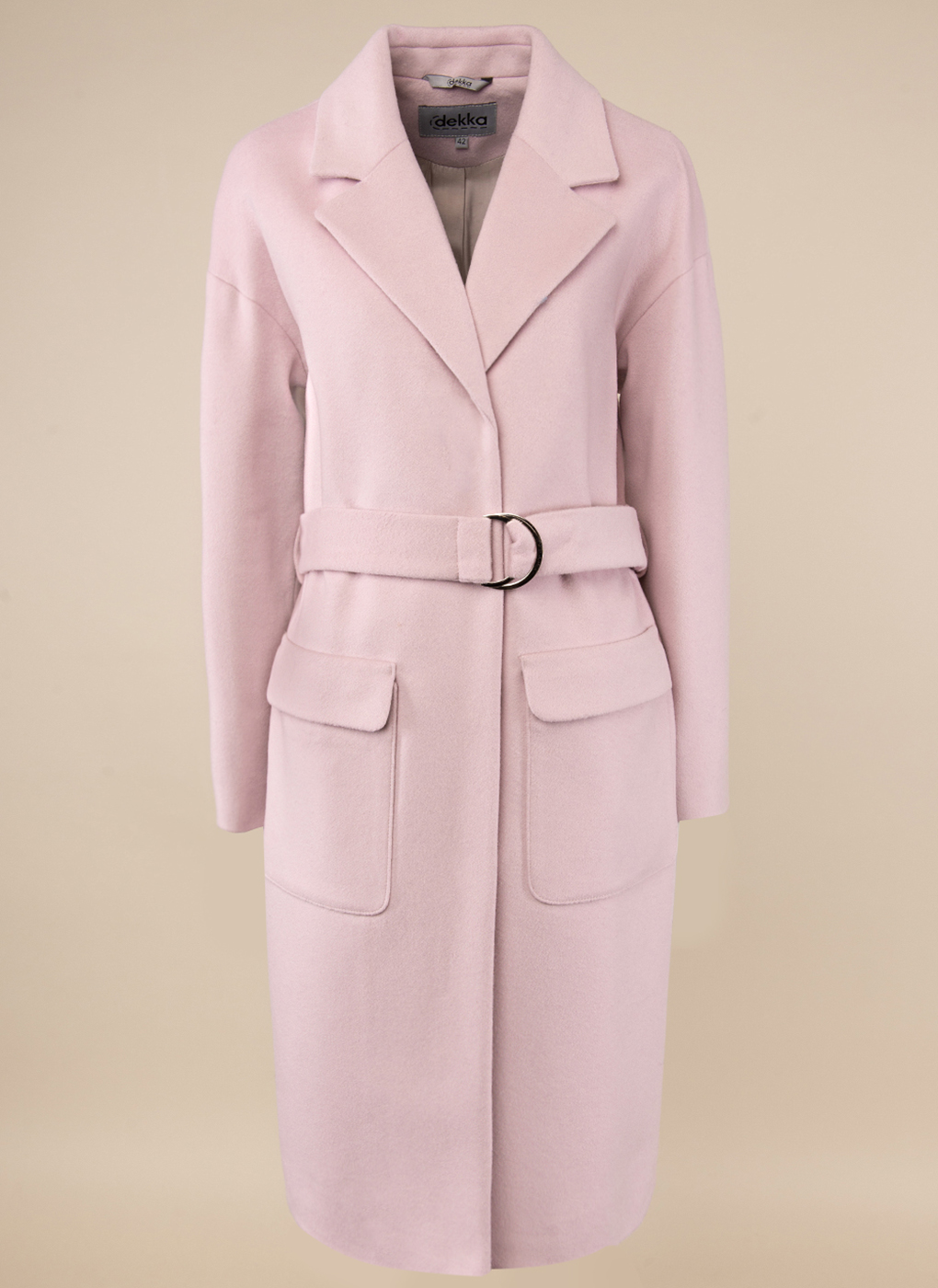 Пальто женское idekka 45536 розовое 46 RU