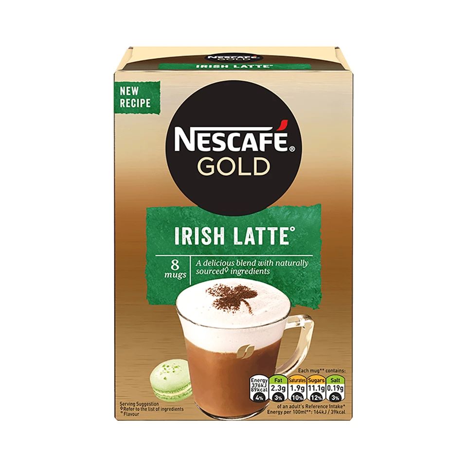 Купить кофе Nescafe Irish Latte 3 в 1 растворимый 19,8 г х 8 шт, цены на Мегамаркет | Артикул: 100067663787