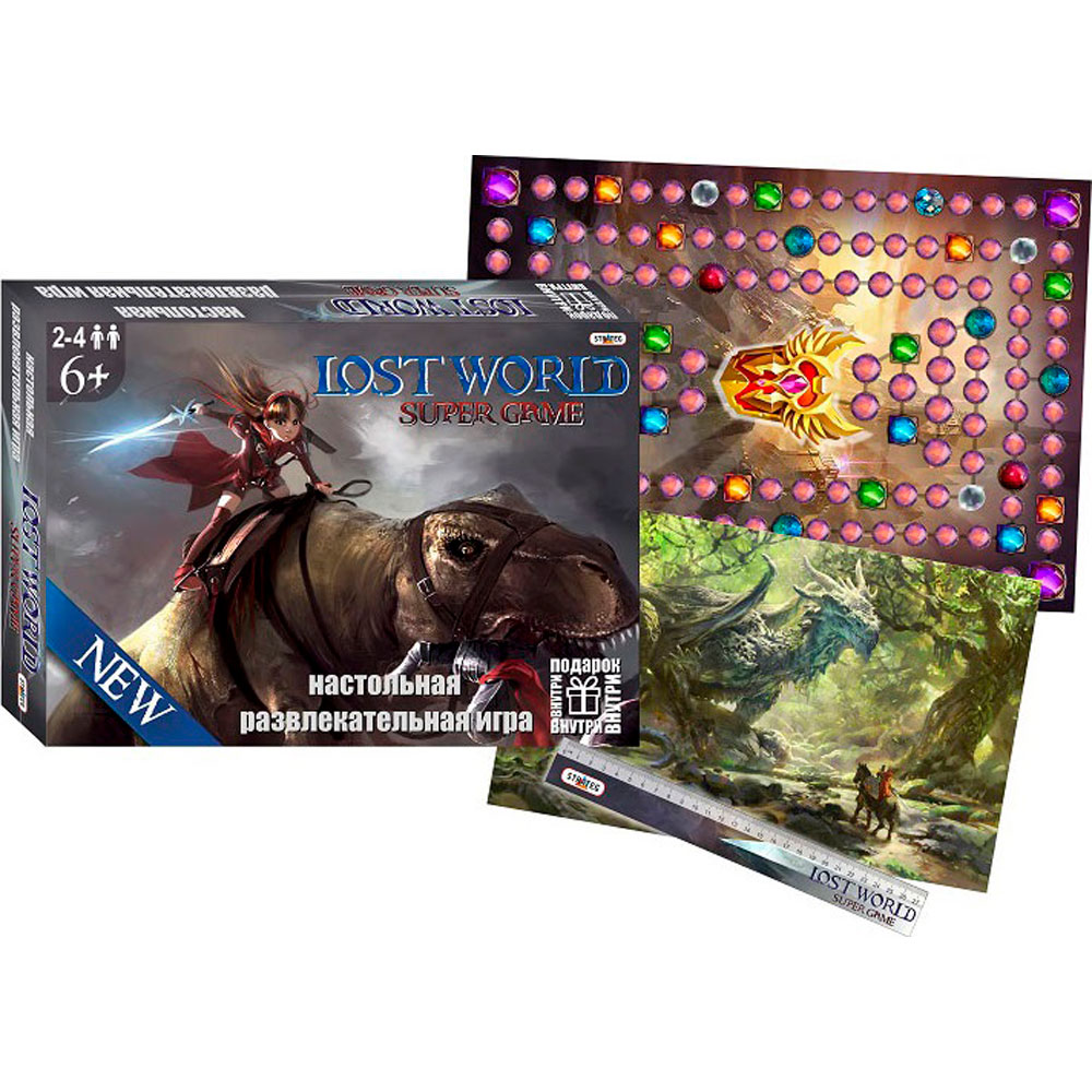 Стратег 40015ст - купить настольная игра Стратег Lost world, цены в Москве  на Мегамаркет