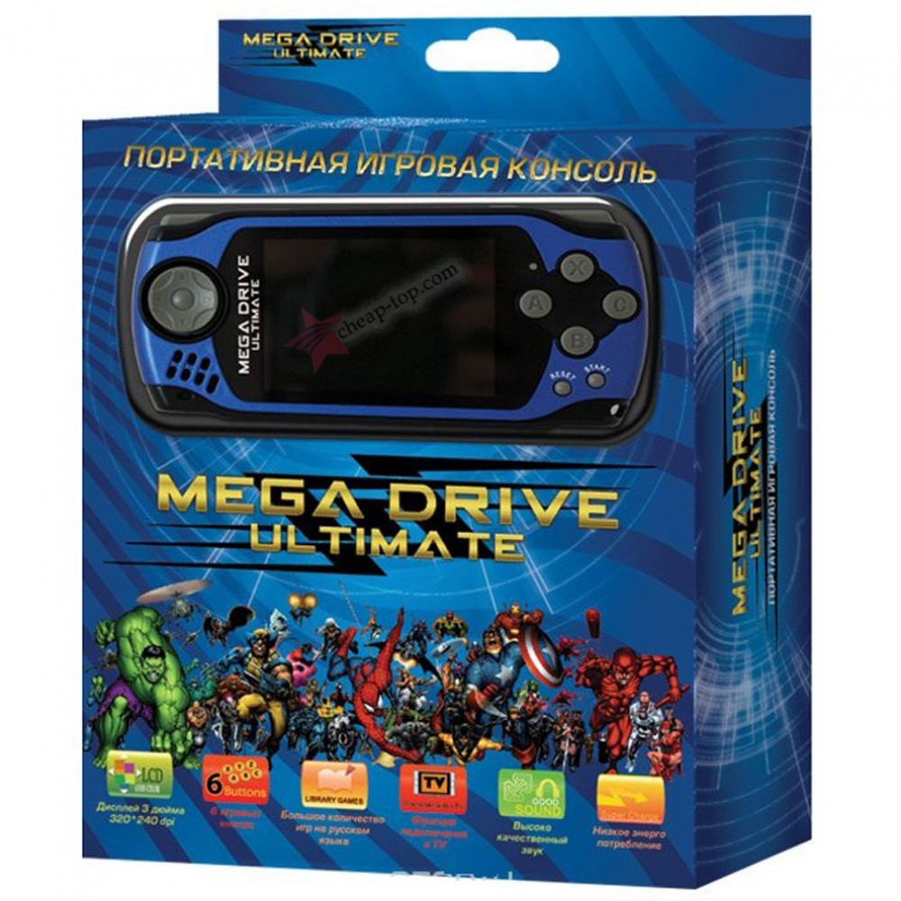 Игровая консоль Mega Drive Ultimate VG-1625 Blue – купить в Москве, цены в  интернет-магазинах на Мегамаркет