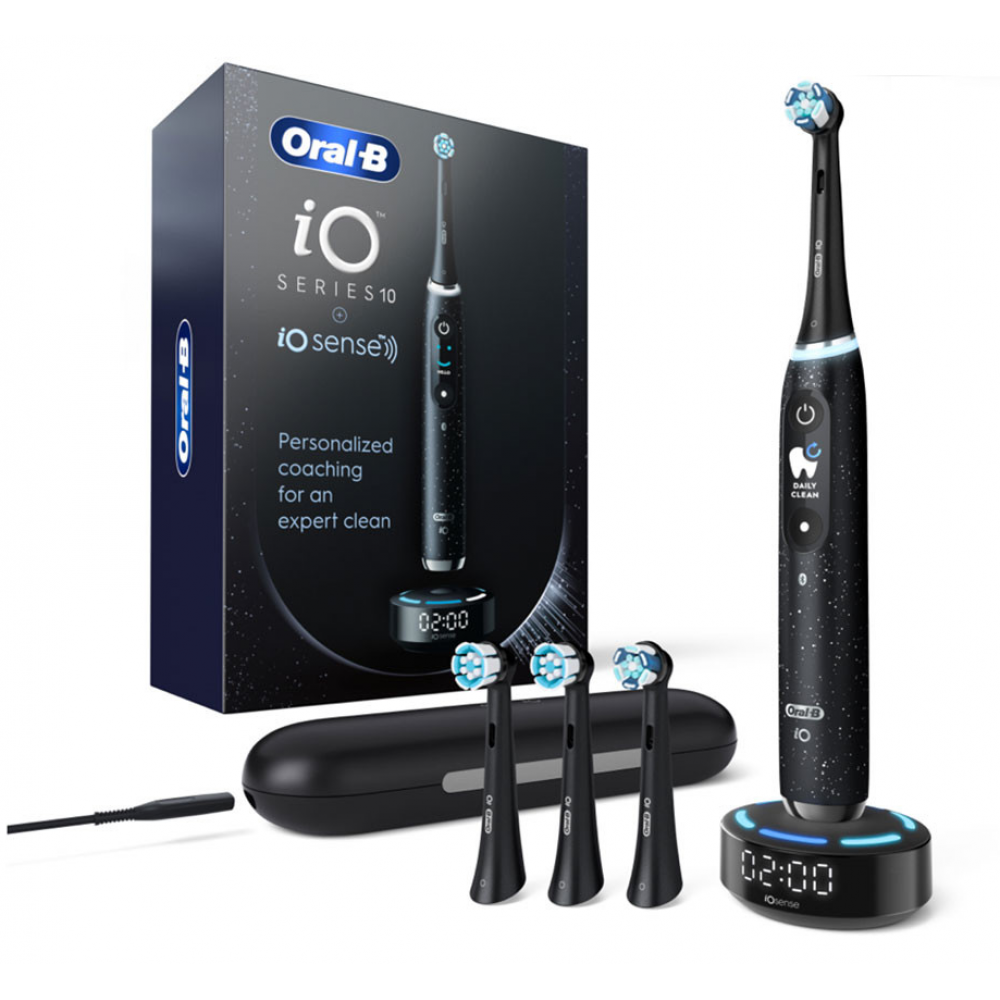 Щётка зубная Oral-B iO Series 10 iOM10 Cosmic 7 режимов, тип 3758, чёрный, купить в Москве, цены в интернет-магазинах на Мегамаркет