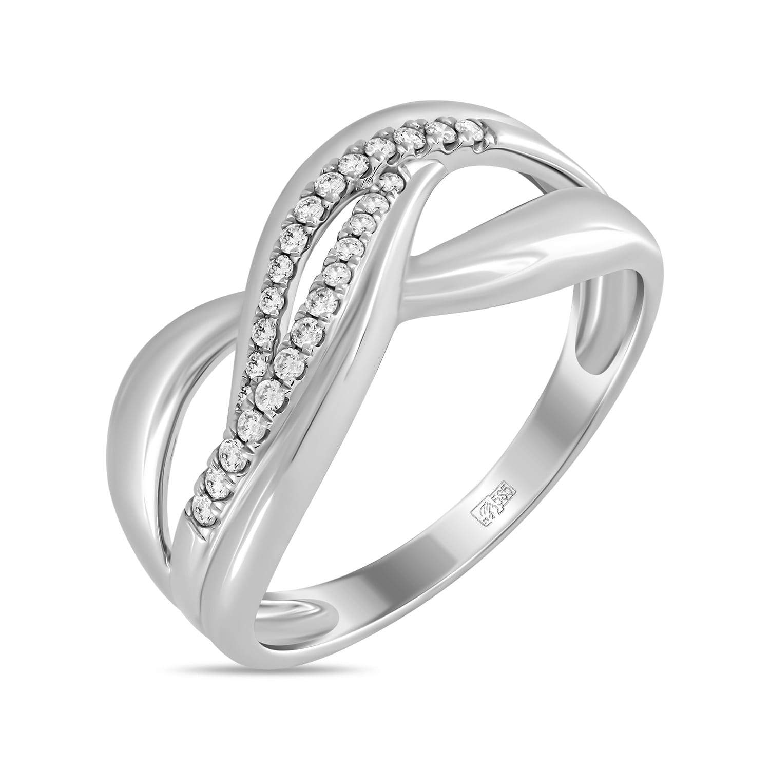 Кольцо женское MIUZ Diamonds (Московский ювелирный завод) R77-R59533 р.16.5