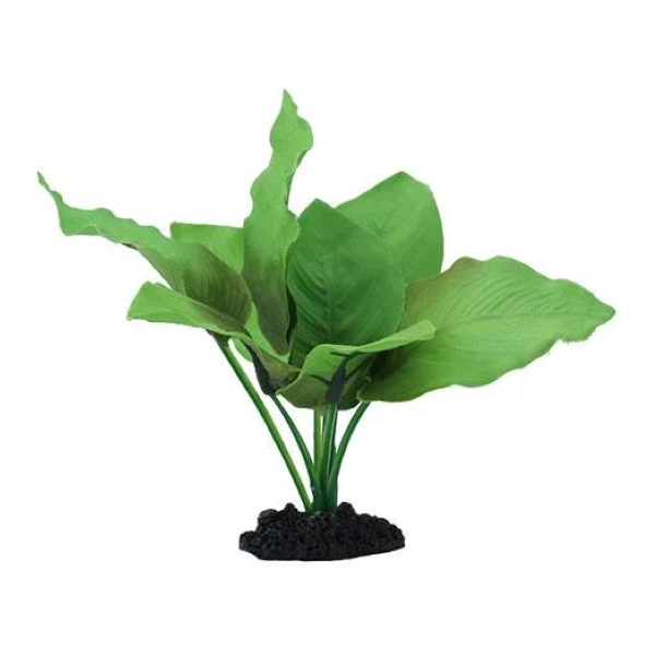 Искусственное растение для аквариума Prime Анубиас Бартера 20 см, пластик, шелк