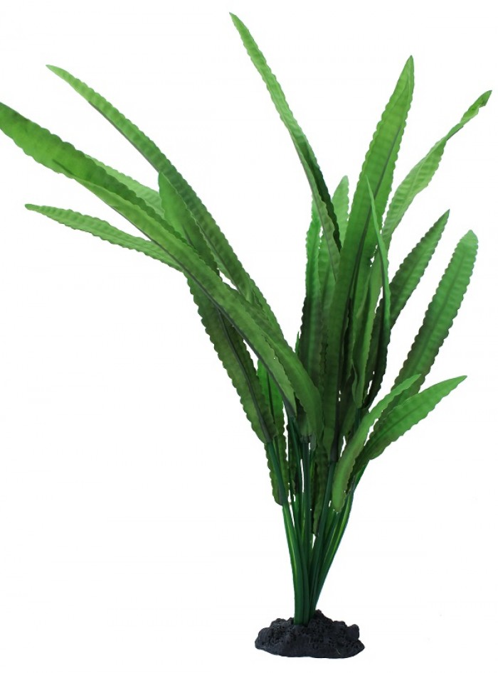 Искусственное растение для аквариума Prime Криптокорина Балансе 30 см, пластик, шелк