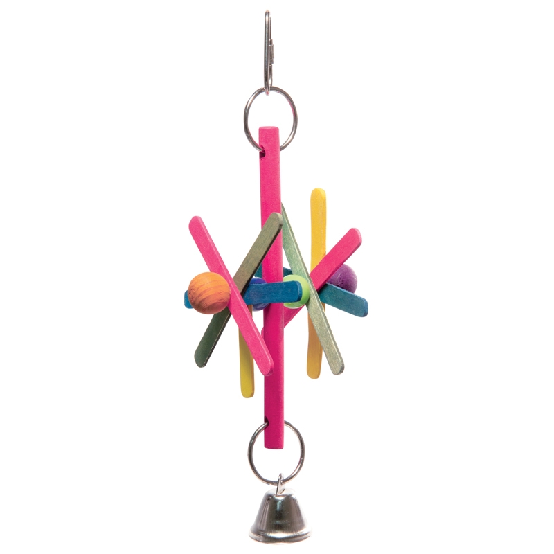 Подвеска для попугаев Triol Вертушка, разноцветный, 31х3х3 см