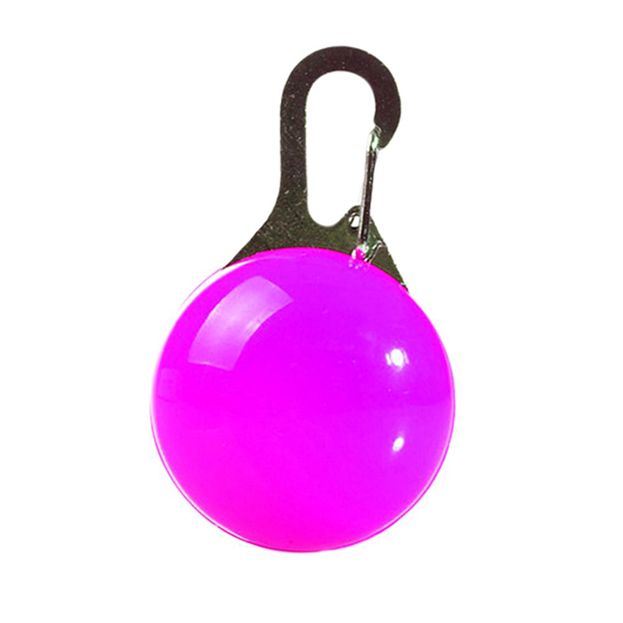 Блинкер-маячок на ошейник для кошек и собак Грызлик Ам светящийся фиолетовый