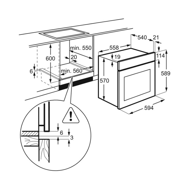 Духовой шкаф electrolux oef5c50v характеристики