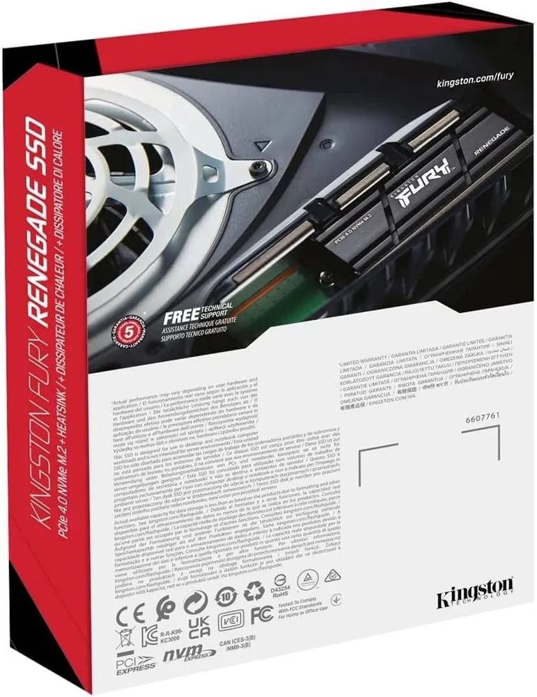 1tb Kingston Fury Renegade (sfyrsk/1000g). SSD m2 Kingston 1tb NVME (чтение/запись 7300/6000 МБ/С sfyrsk/1000g). Характеристики 1000 ГБ SSD M.2 накопитель Kingston Fury Renegade [SFYRS/1000g].