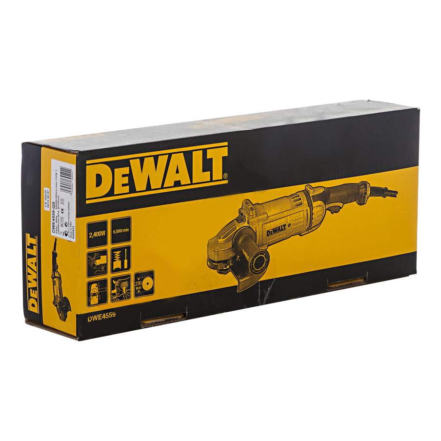 Сетевая угловая шлифовальная машина DeWALT DWE4559-QS