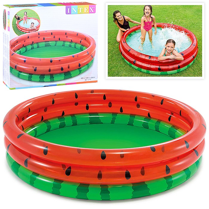 Бассейн надувной детский Intex Watermelon Pool 168x38 см