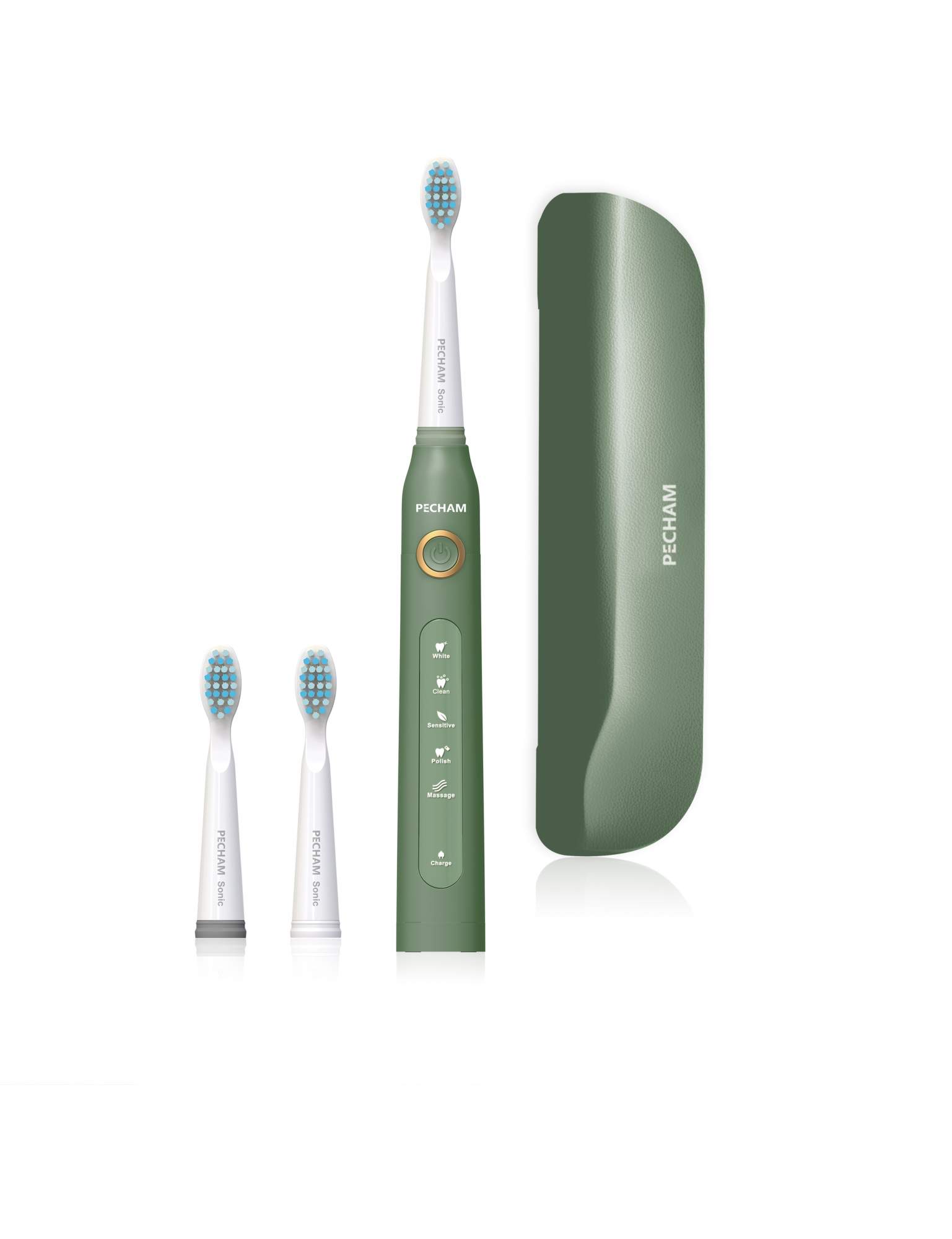 Электрическая зубная щетка PECHAM Sonic зеленый, купить в Москве, цены в интернет-магазинах на Мегамаркет
