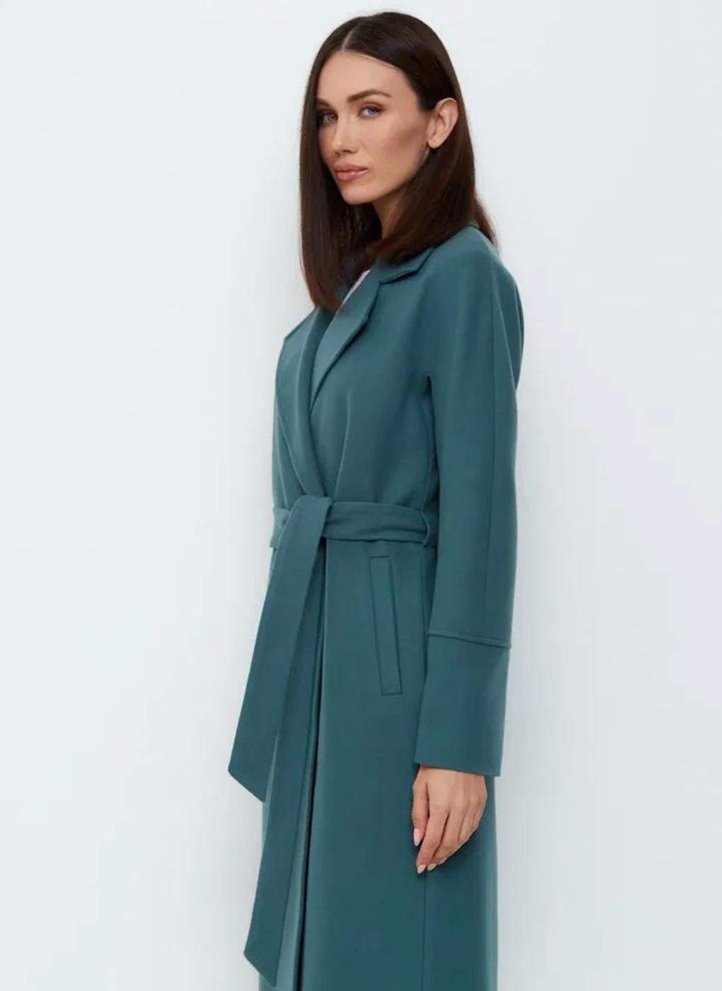 Пальто женское Giulia Rosetti 56208 зеленое 42 RU