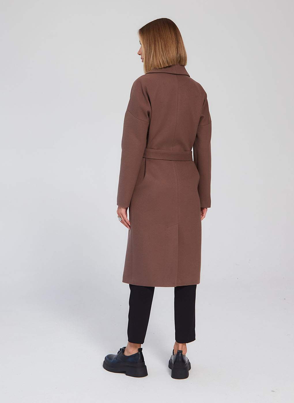 Пальто женское Giulia Rosetti 56204 коричневое 42 RU