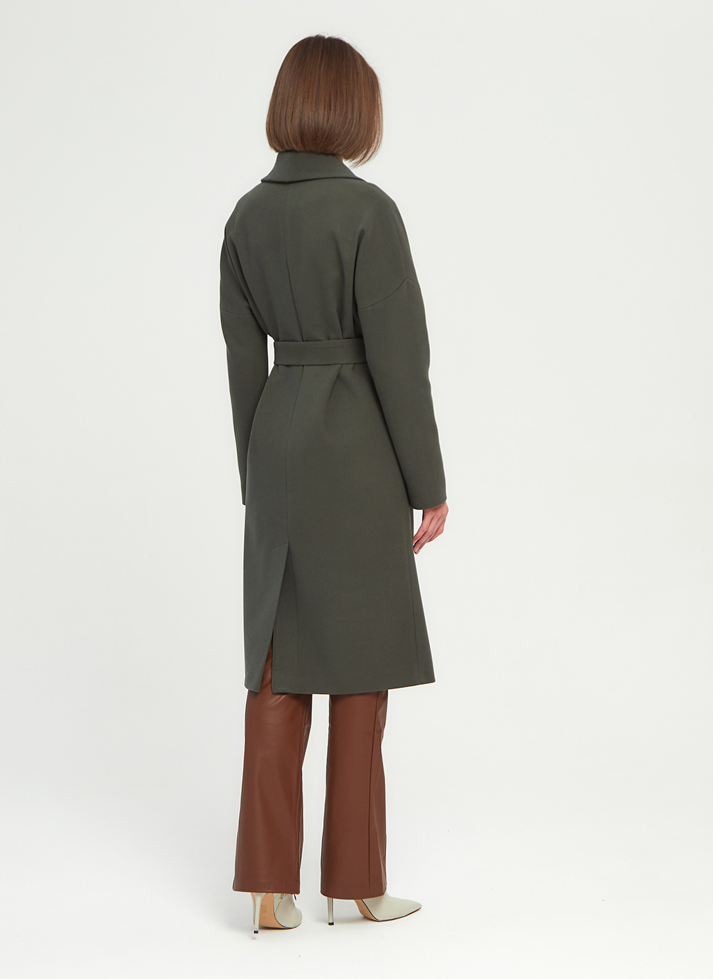 Пальто женское Giulia Rosetti 56204 зеленое 42 RU