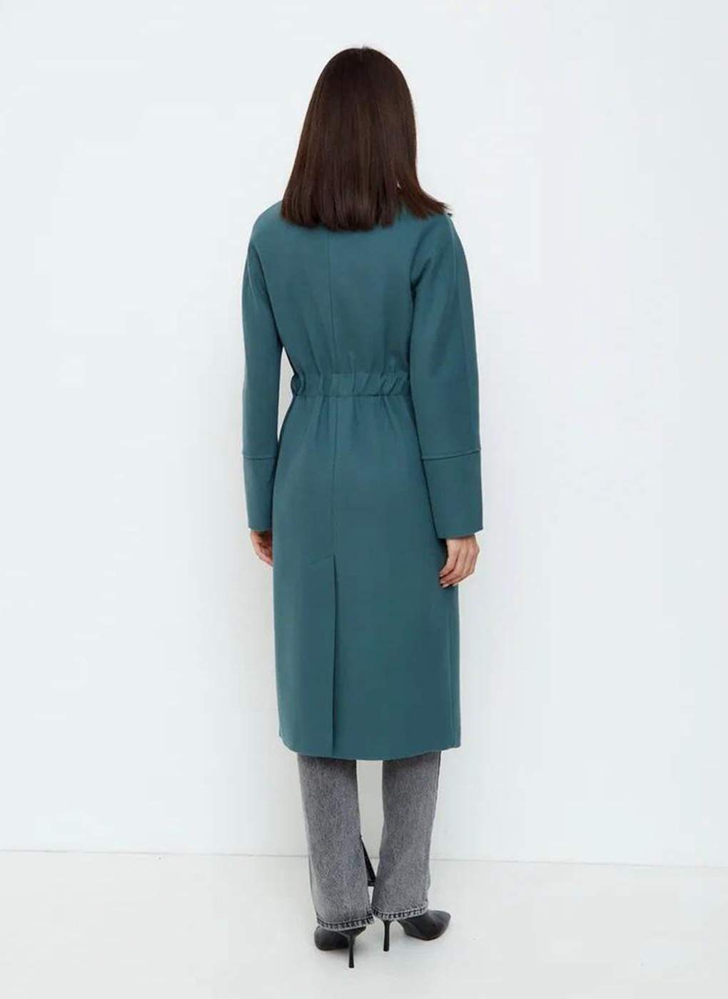 Пальто женское Giulia Rosetti 56208 зеленое 52 RU