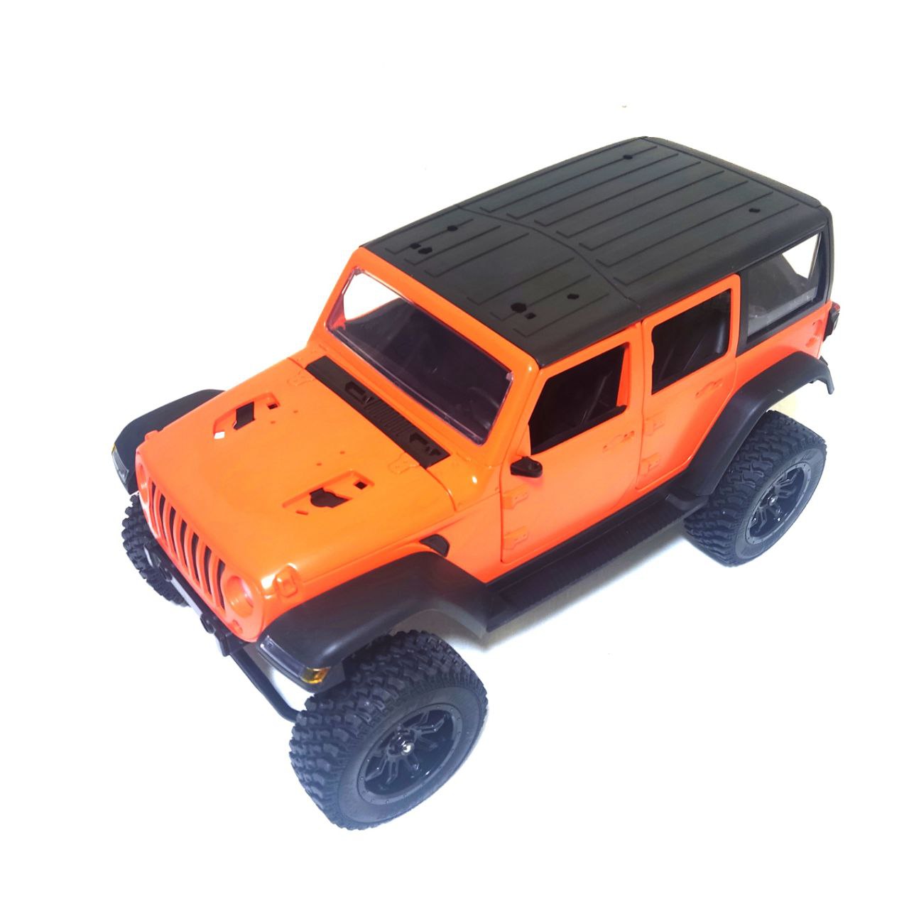 Радиоуправляемый внедорожник MN MODEL Jeep Wrangler 4WD масштаб 1:12 2,4G  MN-128, orange - купить в Rc-today.ru, цена на Мегамаркет