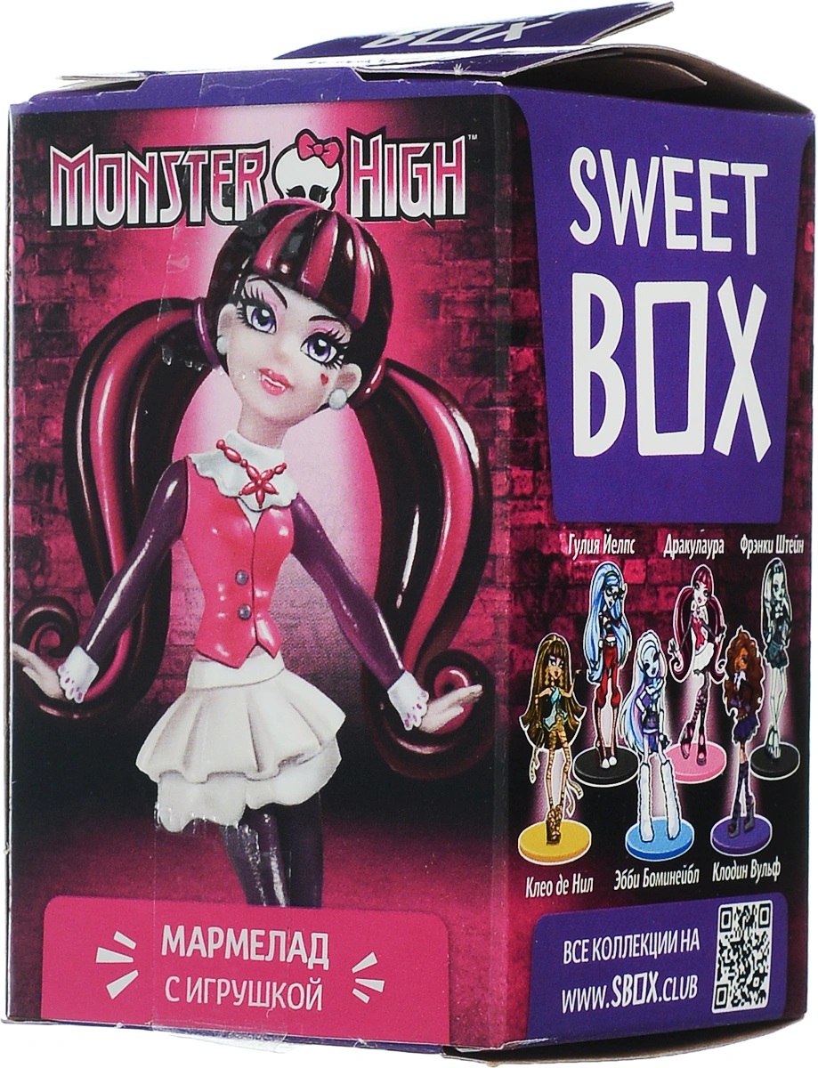 Купить мармелад Sweet Box Monster High 10 г с игрушкой в ассортименте, цены на Мегамаркет | Артикул: 100043884103