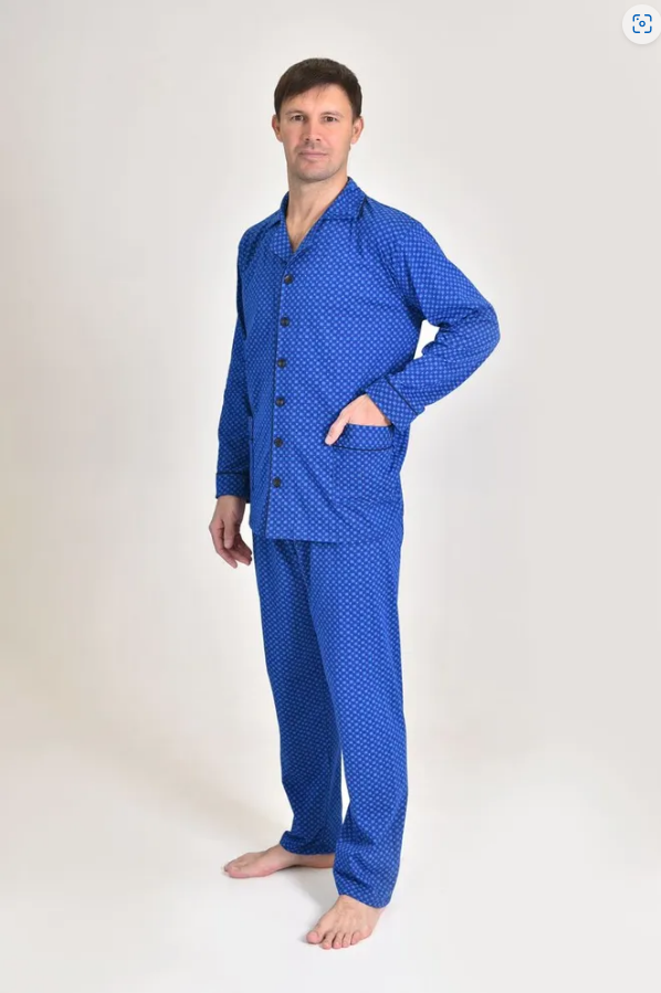 Комплект домашний мужской Ларита 961 синий 52 RU купить, цены в интернет-магазинах на Мегамаркет