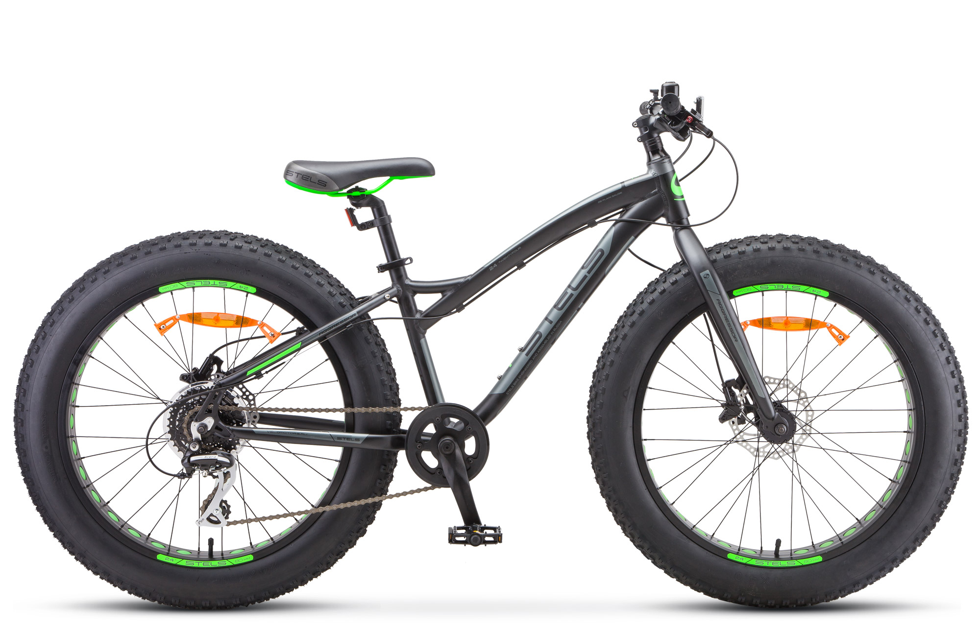 Велосипед STELS Aggressor D 24 2021 13.5" черный