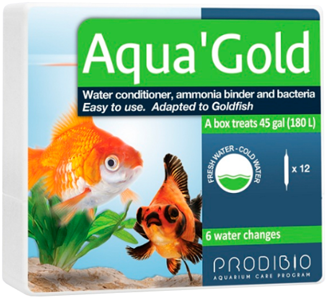 Кондиционер для пресноводного аквариума Prodibio Aqua`Gold 10мл х 12