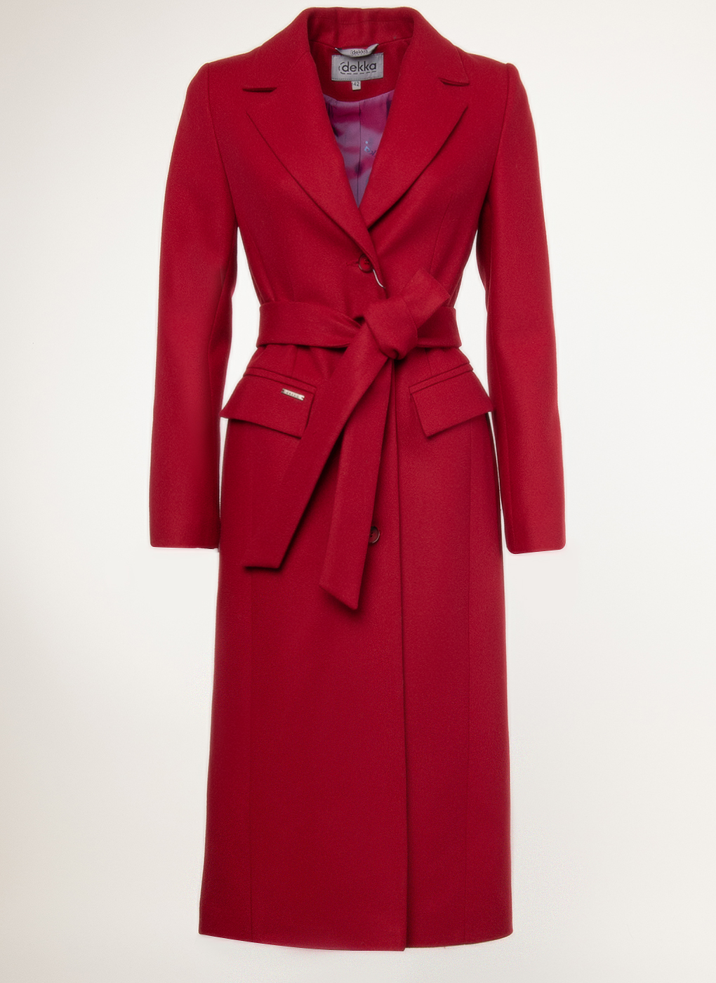 Пальто женское idekka 45075 красное 42 RU