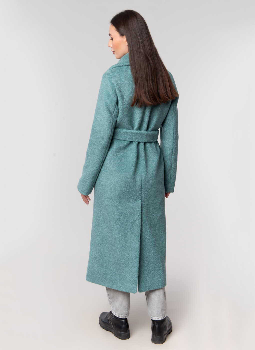 Пальто женское Каляев 59121 зеленое 46 RU