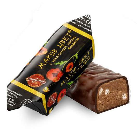 Конфеты шоколадные Сормовская Маков цвет с воздушным рисом