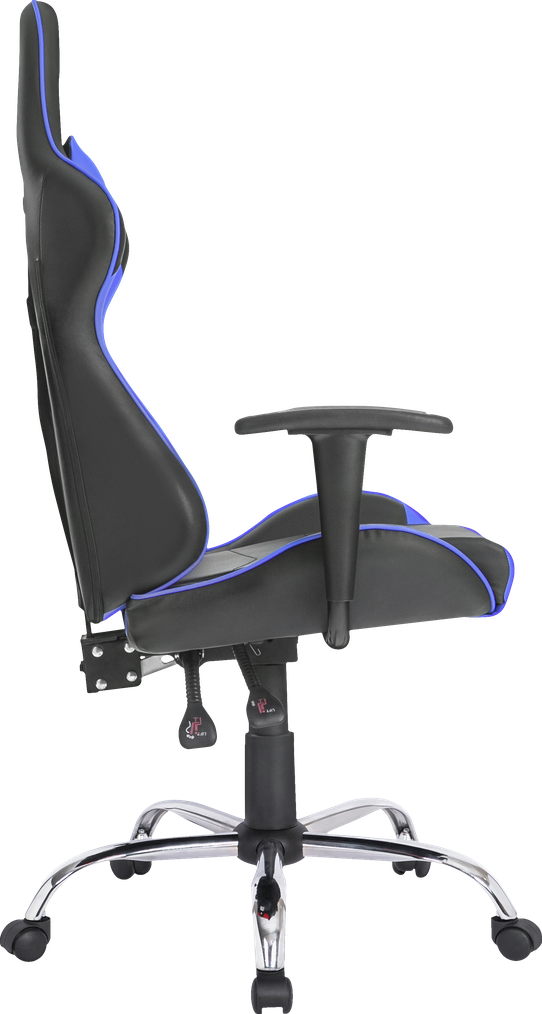 Игровое кресло Defender Gamer Черный/Синий,полиуретан,60мм - купить вМоскве, цены на Мегамаркет