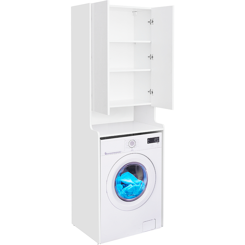 Шкаф для стиральной машины AQUATON ЛОНДРИ 60 белый глянец (1A260503LH010) купить, цены в Москве на Мегамаркет