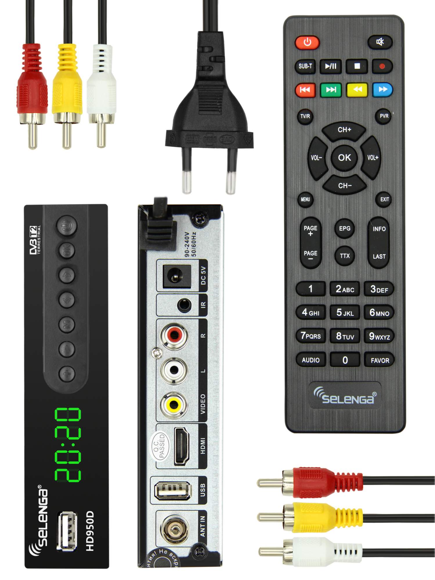 DVB-T2 приставка Selenga HD950D Black