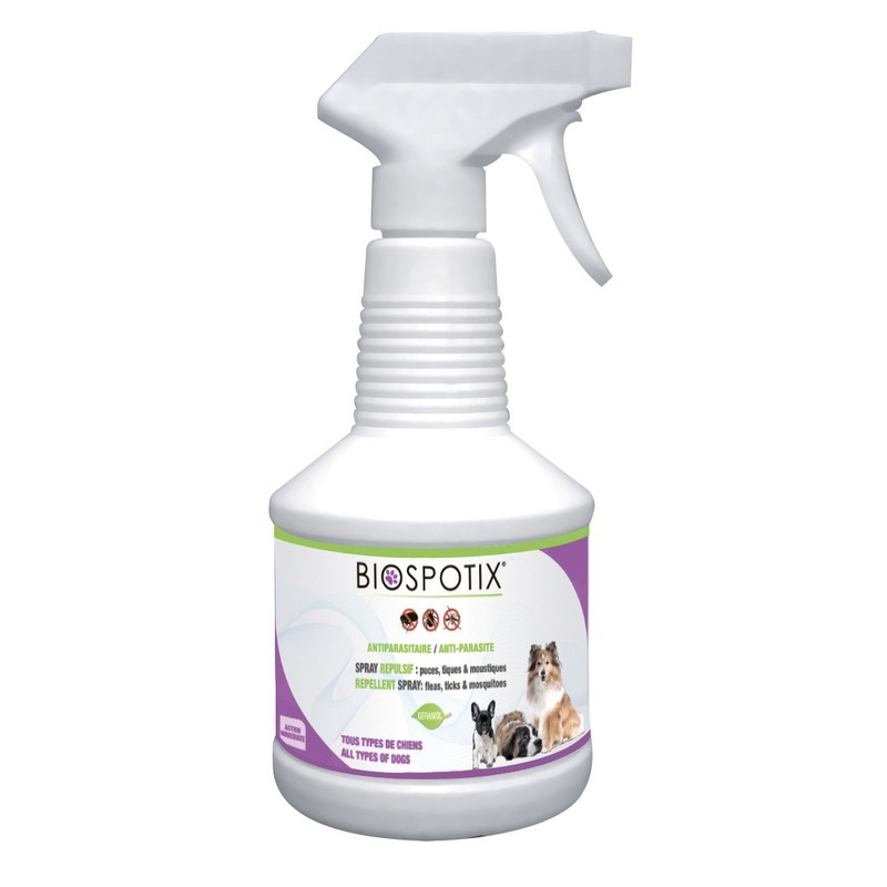 Спрей для собак против блох, вшей, клещей, комаров Biospotix Dog spray, 500 мл