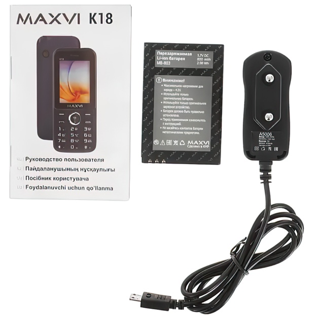 Мобильный телефон Maxvi K18 черный