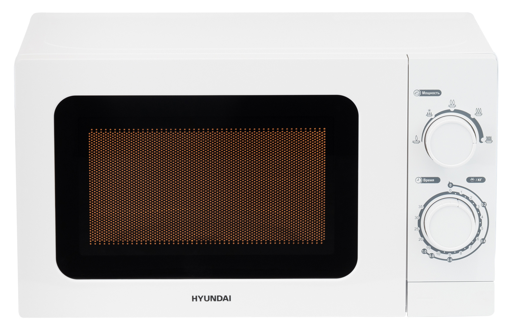 Микроволновая печь соло HYUNDAI HYM-M2064 белый, купить в Москве, цены в интернет-магазинах на Мегамаркет