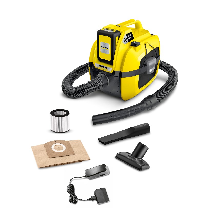 Аккумуляторный строительный пылесос Karcher WD 1 Compact Set ЗУ в комплекте 1.198-301.0 купить в интернет-магазине, цены на Мегамаркет