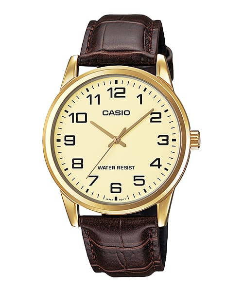 Наручные часы мужские Casio MTP-V001GL-9B коричневые - купить, цены на Мегамаркет