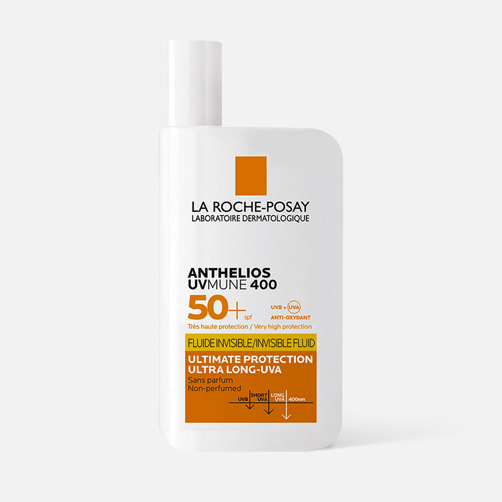 Купить крем-флюид для лица и кожи вокруг глаз LA ROCHE-POSAY Anthelios Uvmune 400 SPF 50+, 50 мл, цены на Мегамаркет | Артикул: 100066851898