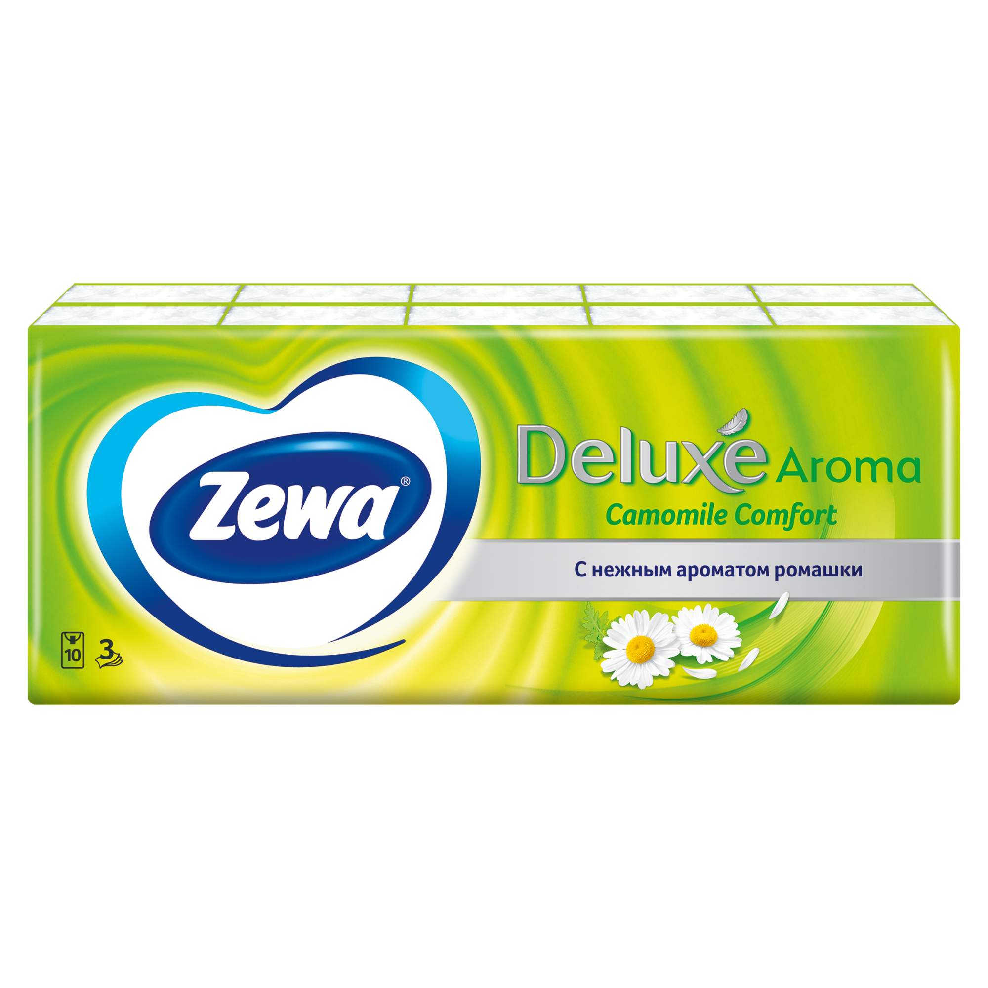 Платочки бумажные Zewa Deluxe 10шт