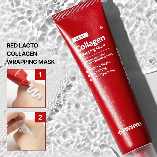 Red lacto collagen wrapping mask. Collagen Mask Medi Peel. Medi Peel маска. Collagen Wrapping Mask Medi-Peel Red. Medi Peel Red lacto Collagen Pore Lifting Mask.