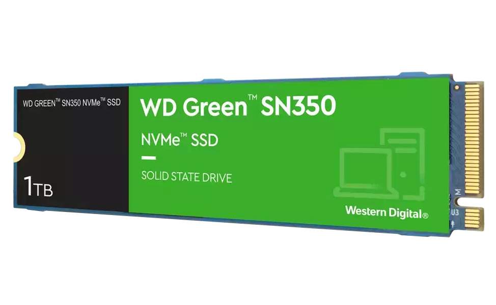 SSD накопитель WD Green SN350 M.2 2280 1 ТБ (WDS100T3G0C) - купить в Москве, цены в интернет-магазинах Мегамаркет