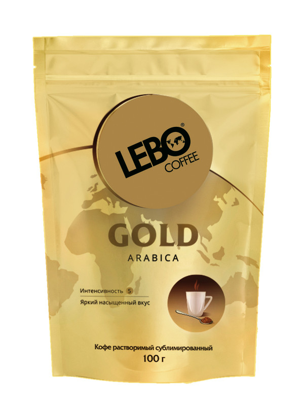 Купить кофе растворимый Lebo | Gold, сублимированный, 100 г, цены на Мегамаркет | Артикул: 100024226215