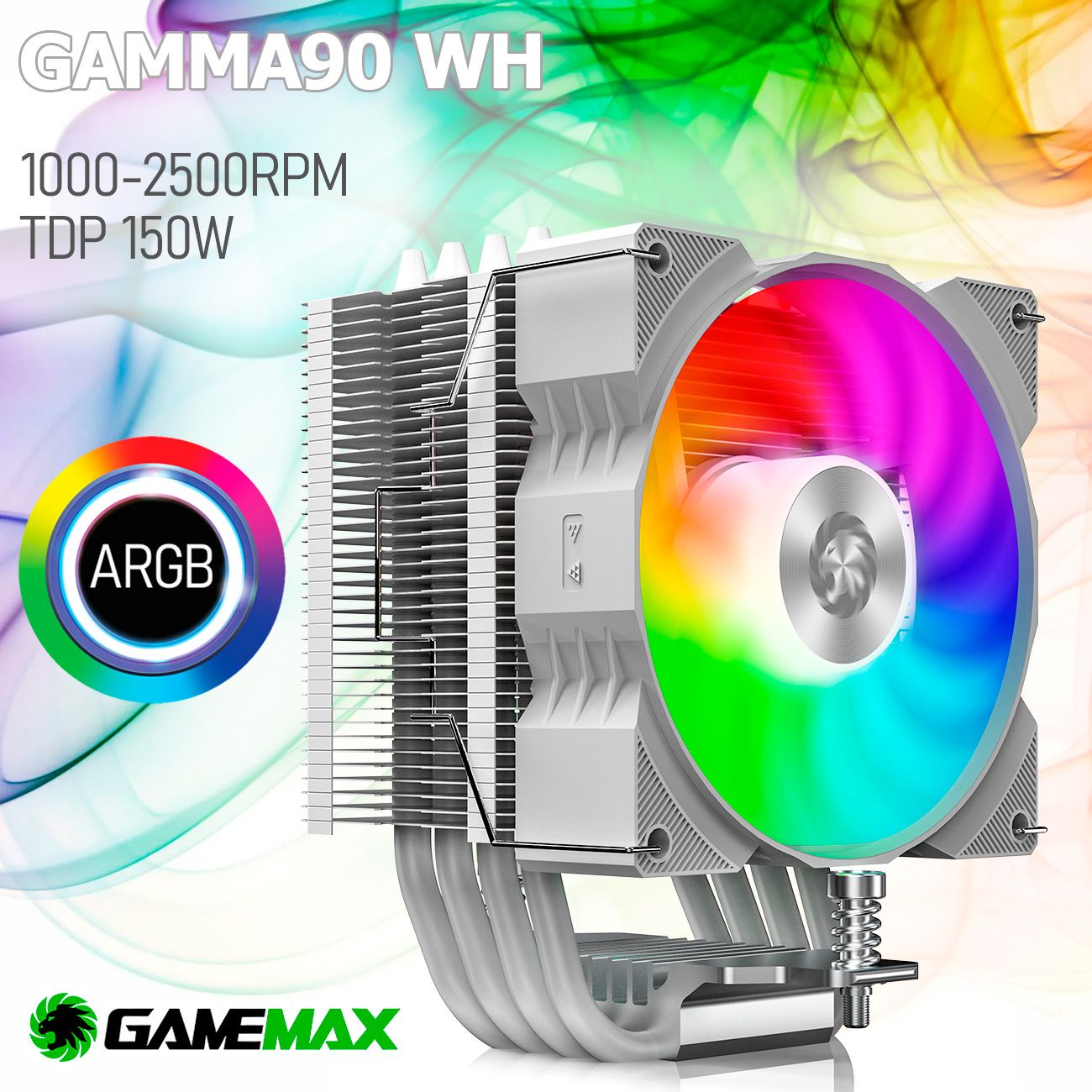 Кулер для процессора GameMax Gamma 90 WH, купить в Москве, цены в интернет-магазинах на Мегамаркет