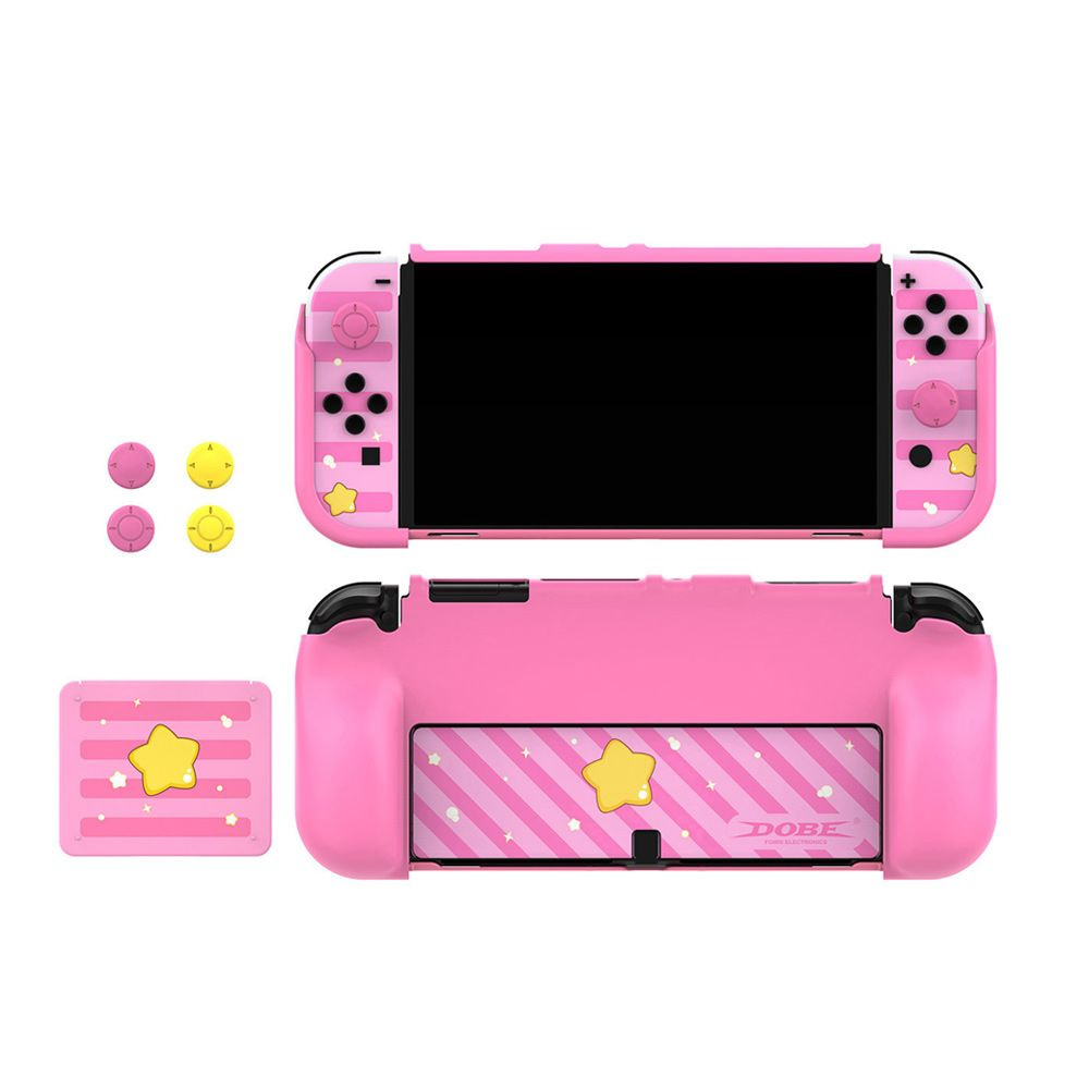 Комплект защитных аксессуаров DOBE Exclusive PINK для Nintendo Switch OLED,  iTNS-2120, купить в Москве, цены в интернет-магазинах на Мегамаркет